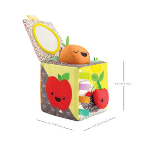 Infantino Peek & Seek Sensory Discovery Cube Toy