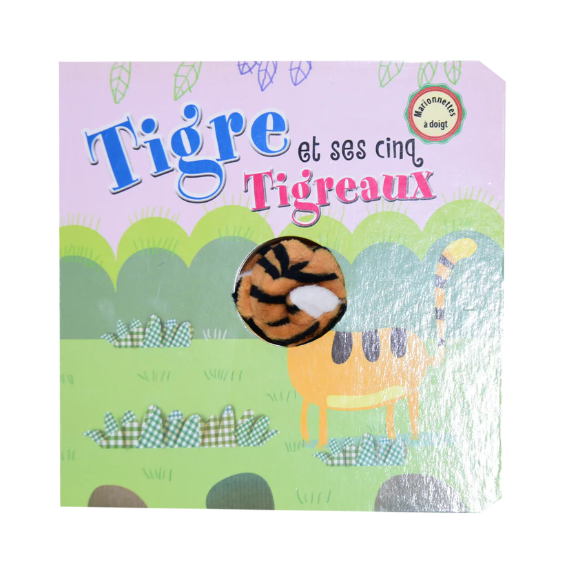 Tigre Et Ses Cinq Tigreaux - Marionnettes A Doigt
