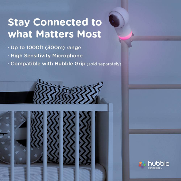 Hubble Nursery Pal Glow+ Smart Baby Monitor WiFi Night Light