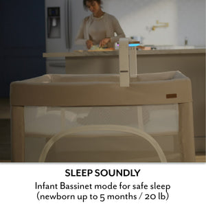 Evenflo Eris One-Hand Playard with Bassinet & SensorySoothe Technology