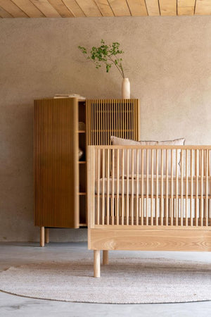 Hai No Ki Bed 140 x 70 Cm Natural Ash Crib