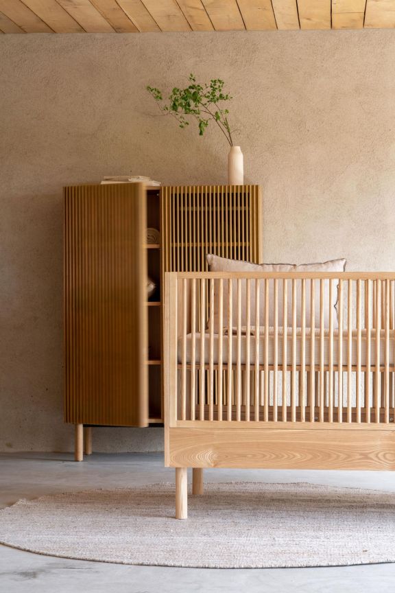 Hai No Ki Bed 140 x 70 Cm Natural Ash Crib