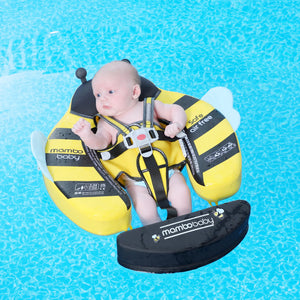 Mambobaby Non-Inflatable Chest Baby Float with Canopy - Bee