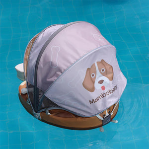 Mambobaby Non-Inflatable Chest Baby Float with Canopy - Dog