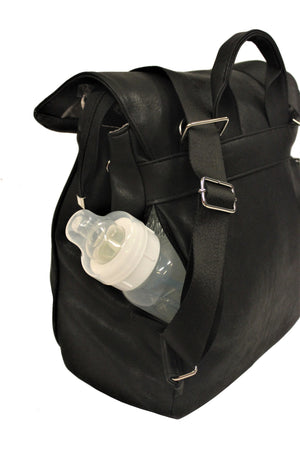 Babyes Lisa Diaper Bag - Black, Multi-Functional, Lightweight