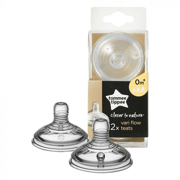 TOMMEE TIPPEE VARI FLOW TEAT 2PCS 0M+