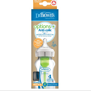 Dr. Brown’s 270ml Glass Anti-Colic Baby Bottle