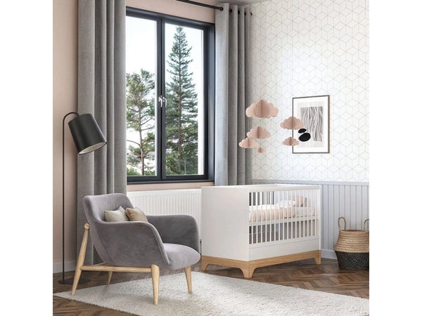 Faktum Lumina White full nursery bedroom