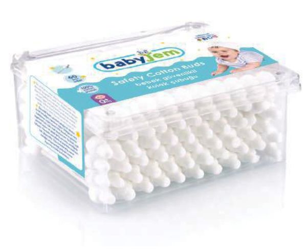 Babyjem Baby Ear Stick 60 Pcs Gentle Cotton Tips