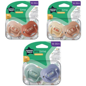 TOMMEE TIPPEE 2X 18-36 M ANYTIME SOOTHERS