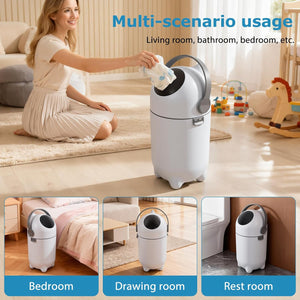 Purebaby Diaper Pail –  Odor-Control Diaper Bin