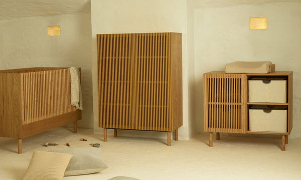 Hai No Ki Bed 140 x 70 Cm Natural Ash Crib