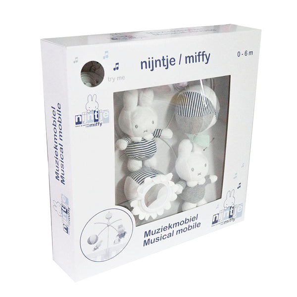 Miffy Musical Mobile ABC Grey Nursery Toy