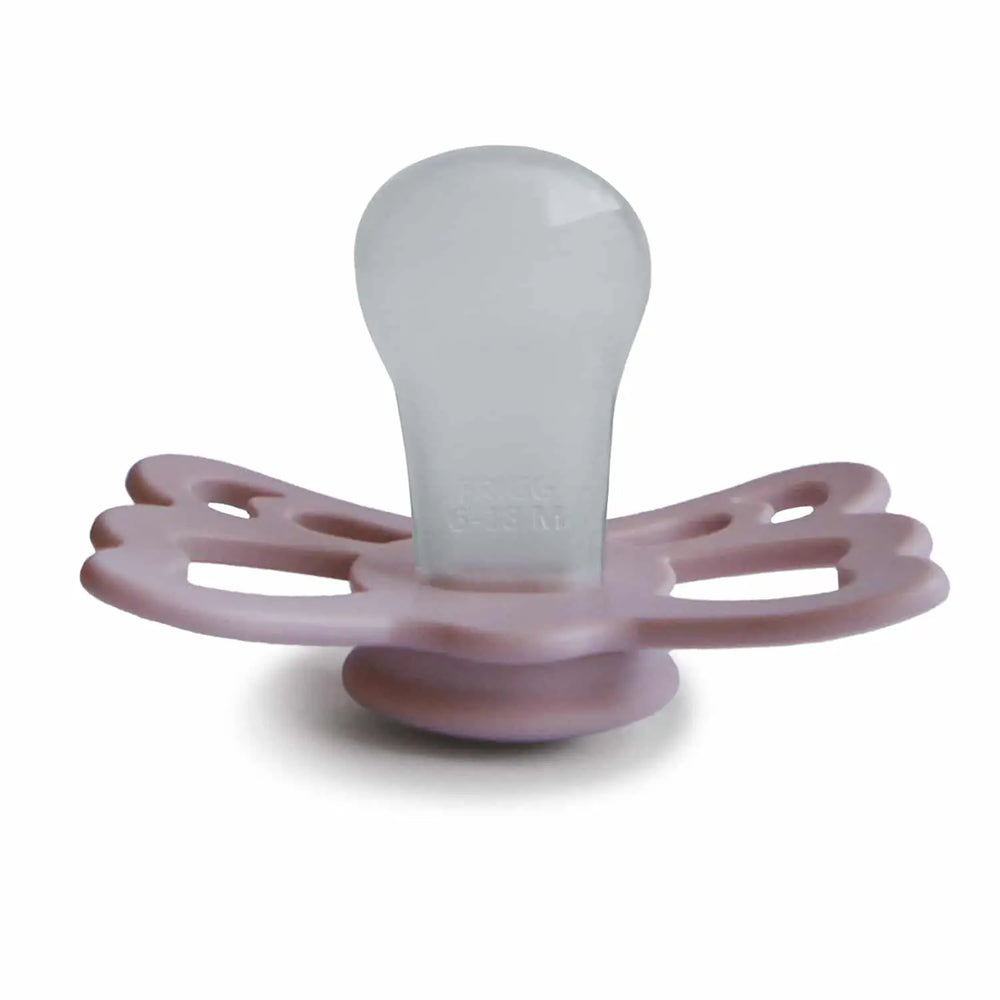 FRIGG Butterfly Silicone Pacifier 6-18M 1-Pack Primrose