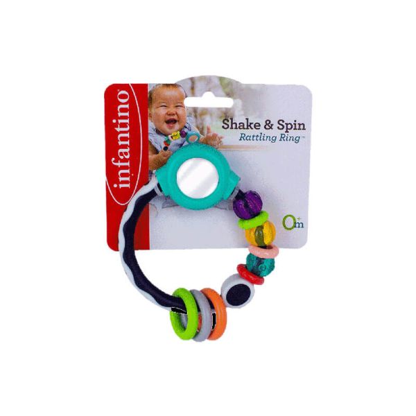 Infantino Shake & Spin Rattling Ring Baby Toy