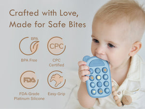 Moonkie Silicone Press Phone Teething Toy