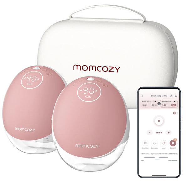 Momcozy M9  Double -Red Mobile Flow Breast Pump