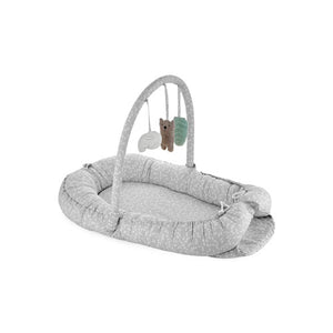 Babyjem Babynest With Toys Grey Flower