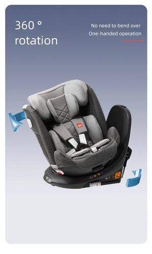Gb Unari 360° Rotating i-Size Baby Car Seat | Newborn to 12 Years Child Car Seat