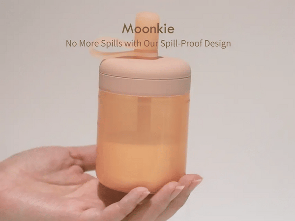 Moonkie Silicone Training Cup with Straw