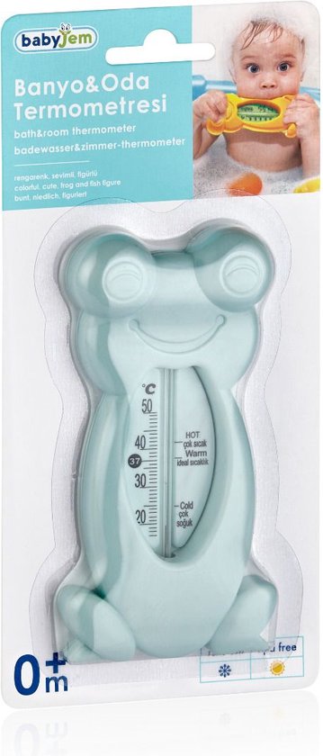Babyjem Baby Bath Thermometer Frog-Shaped Accessory