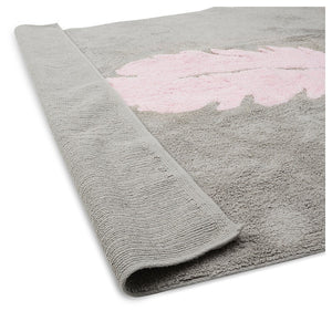 Aratextil Washable Rug Pluma Grey And Pink 120x160cm