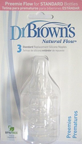 Dr. Brown's P3 Level 1 Nipple 3-Pack Slow Flow