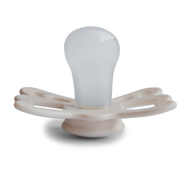 FRIGG Butterfly Silicone Pacifier 6 18M 1-Pack Cream