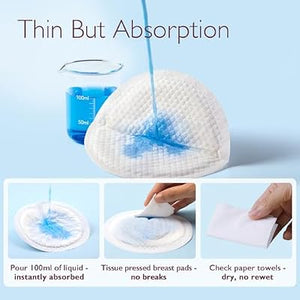 Momcozy Ultra-Thin Disposable Nursing Pads, Ultra-Absorbent and Breathable.