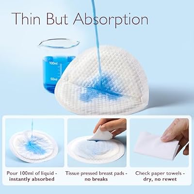 Momcozy Ultra-Thin Disposable Nursing Pads, Ultra-Absorbent and Breathable.