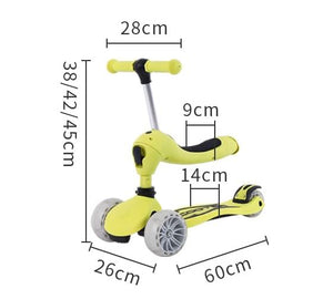 Miila 2 In 1 Scooter With Balance Bike Function