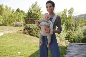 Inglesina Front Ergonomic Baby Carrier Beige Walking Comfortable