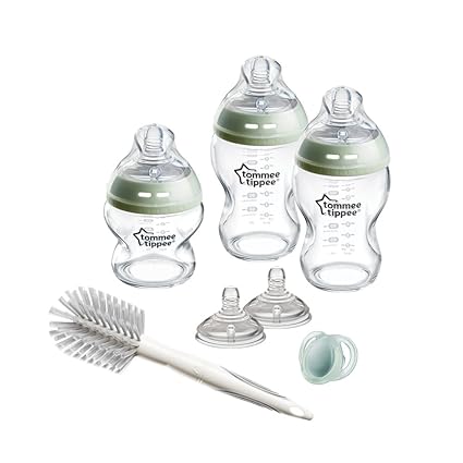 Tommee Tippee Glass Bottle Kit Clear Feeding Set
