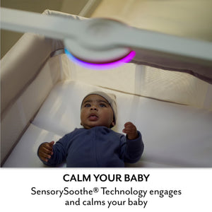 Evenflo Eris One-Hand Playard with Bassinet & SensorySoothe Technology