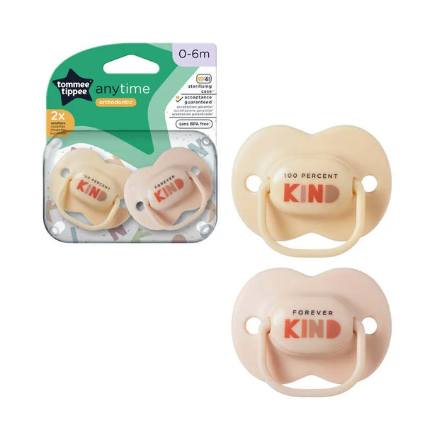 Tommee Tippee 2 Anytime Soothers 0-6M Pacifiers