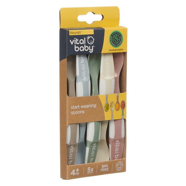 Vital Baby Natural Start Weaning Spoons 5 Pack