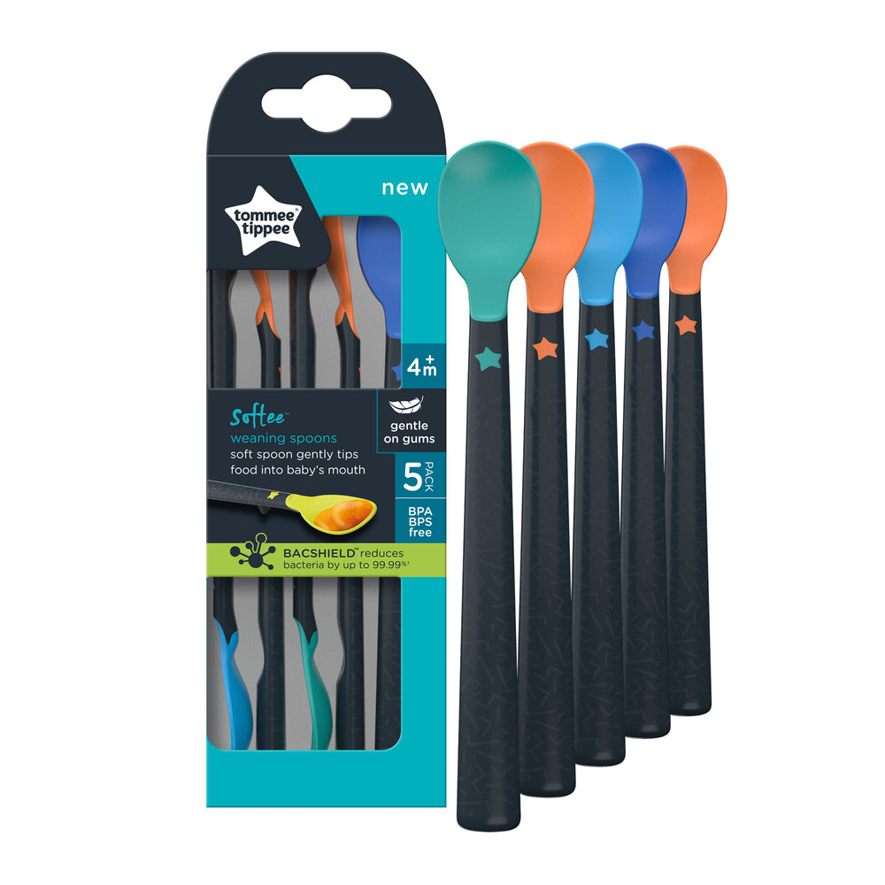 Tommee Tippee Softee Weaning Spoon Set Antibacterial