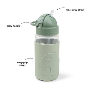 Easy-Grip Straw Bottle Elphee Green Sippy Cup