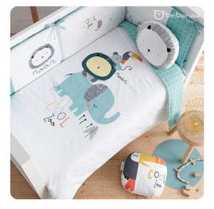 BIMBIDREAMS BEDDING SET COOL ZOO W/GREY