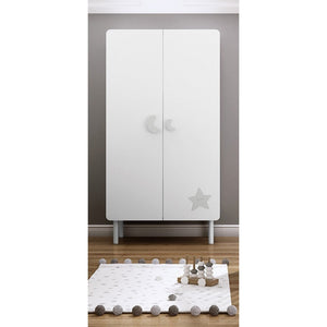 TRAMA WARDROBE KUMA WHITE SILVER MATT