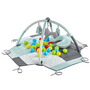 Babyjem Play Mat With Balls Green Soft Activity Gym