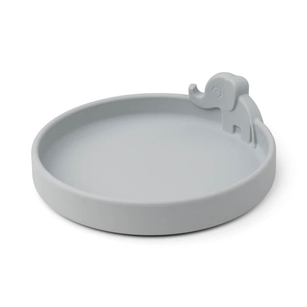 Done By Deer Peekaboo plate Elphee Grey