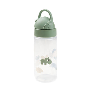 Done By Deer Straw Bottle Happy Clouds Green Kids Cup