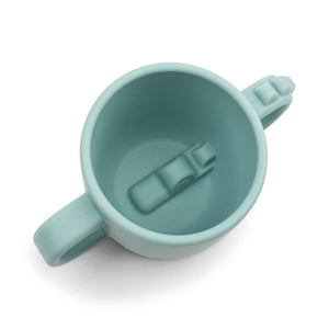 Peekaboo 2-Handle Cup Croco Blue Silicone Sippy