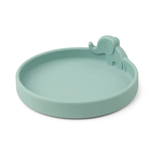 Done By Deer Peekaboo Plate Elphee Silicone Grey