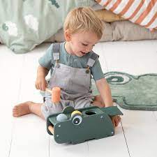 Done By Deer Hammer Board Croco Green Wooden Toy