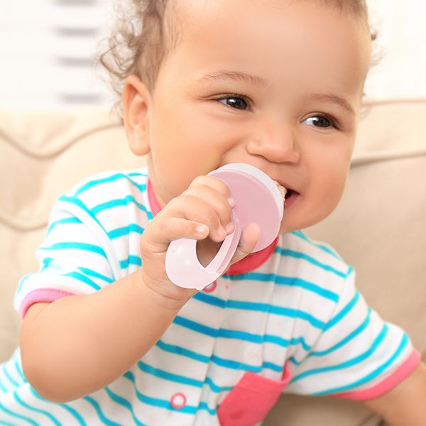 Babyjem Silicon Fruit Vegetable Suck /Pacifier Pink