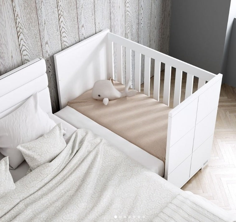 Trama Cot Bed Chocolate With Drawer