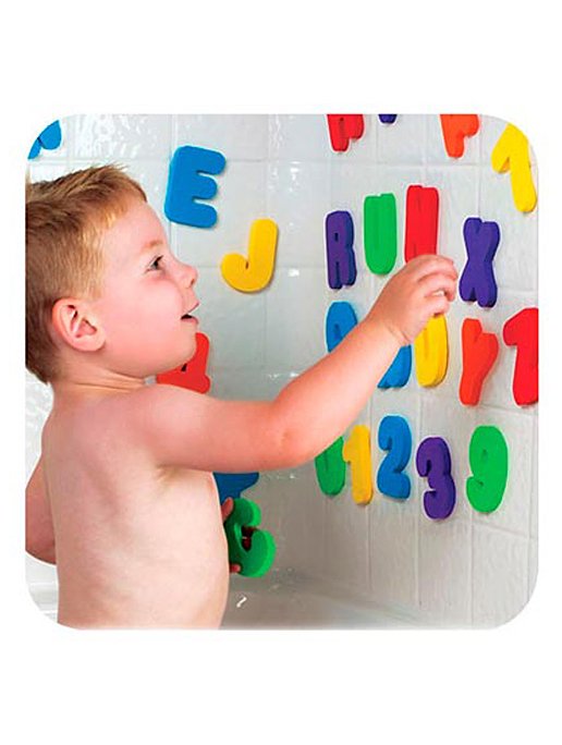 Munchkin Learn Bath Letters & Numbers Brights Educational Bath Toy