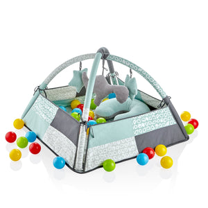 Babyjem Play Mat With Balls Green Soft Activity Gym